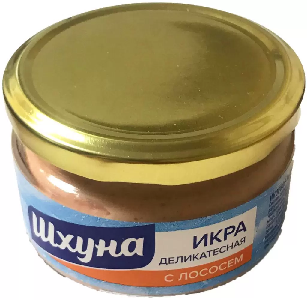 [4810168055790] Икра деликатесная «Шхуна» с лососем в соусе 165 г 1/6