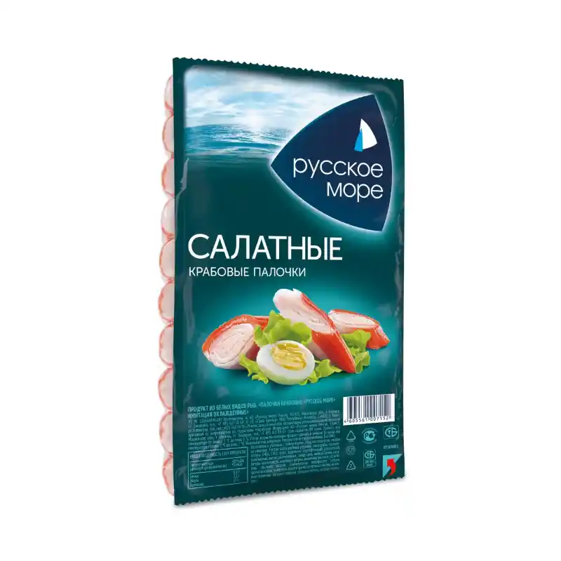 [4605561007152] Крабовые палочки "Русское Море" охлажденные 200г 1/8