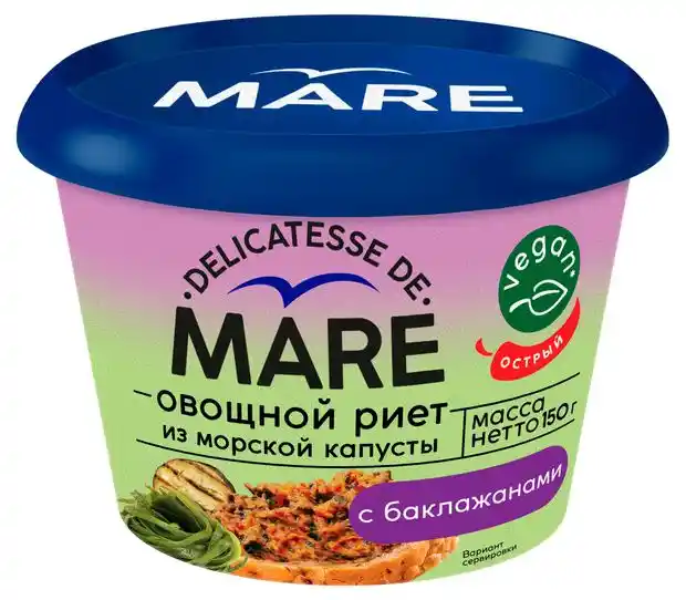 Салат из капусты морской маринованной "Риет" "Закуска" с овощами 150 г 1/6 РМ