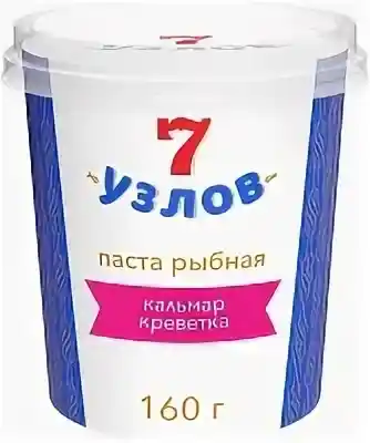 Паста с кальмаром и креветкой 7узлов 160г/6