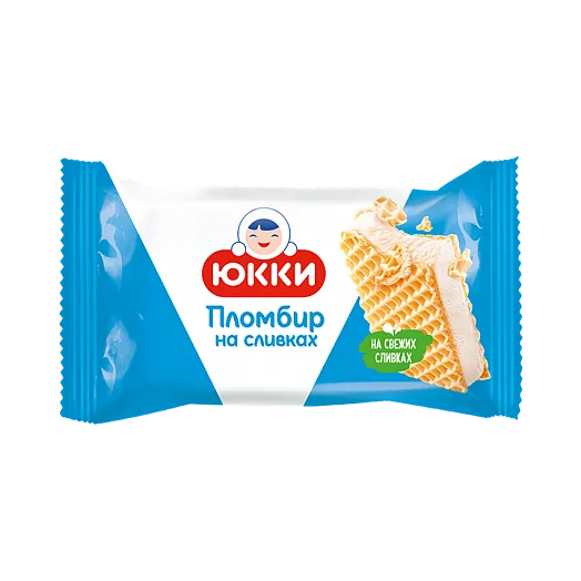 [4810168042875] Мороженое пломбир "ЮККИ Пломбир" в ваф. листах 80г 1/24